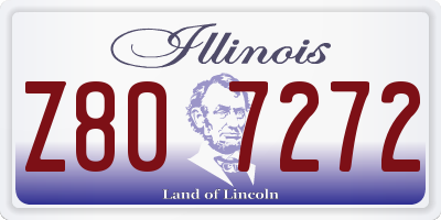 IL license plate Z807272