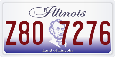 IL license plate Z807276