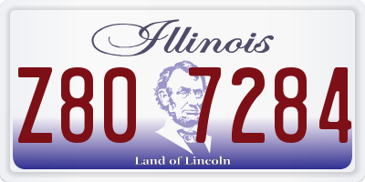 IL license plate Z807284