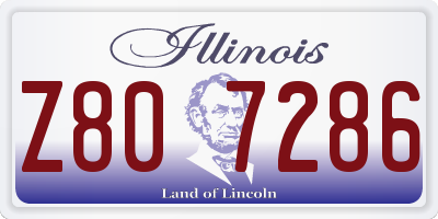 IL license plate Z807286