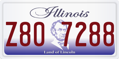 IL license plate Z807288