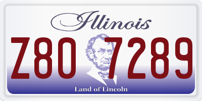 IL license plate Z807289