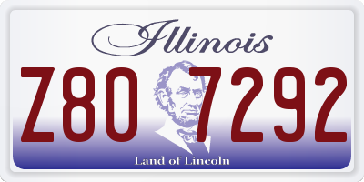 IL license plate Z807292