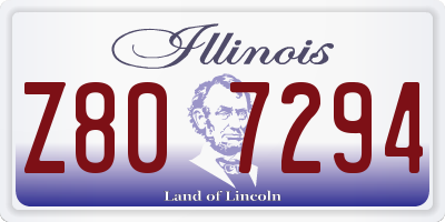 IL license plate Z807294