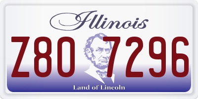 IL license plate Z807296