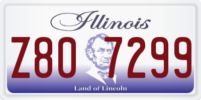 IL license plate Z807299