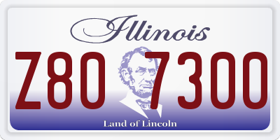 IL license plate Z807300