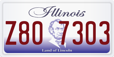 IL license plate Z807303