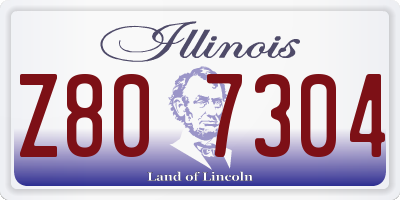 IL license plate Z807304