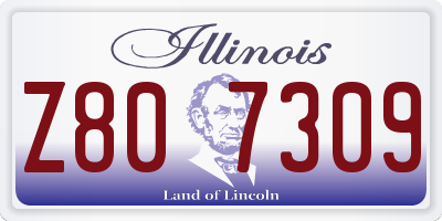 IL license plate Z807309