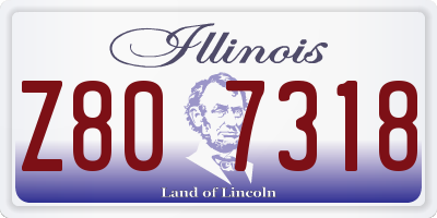 IL license plate Z807318