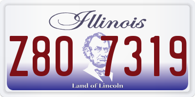 IL license plate Z807319