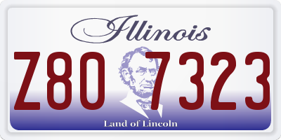 IL license plate Z807323