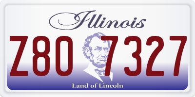 IL license plate Z807327