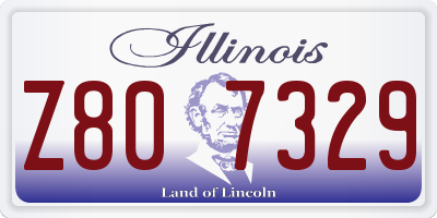 IL license plate Z807329
