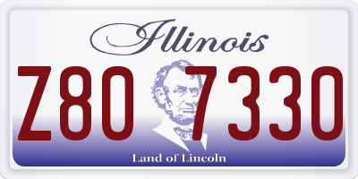IL license plate Z807330