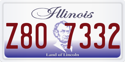 IL license plate Z807332