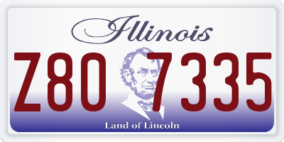 IL license plate Z807335