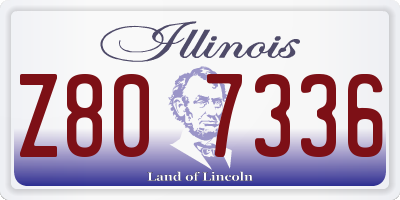 IL license plate Z807336