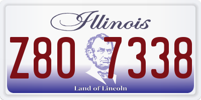 IL license plate Z807338