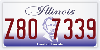 IL license plate Z807339