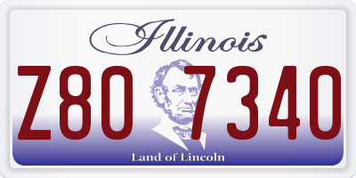 IL license plate Z807340
