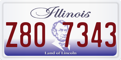 IL license plate Z807343