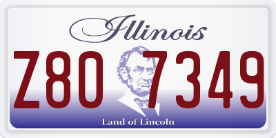 IL license plate Z807349
