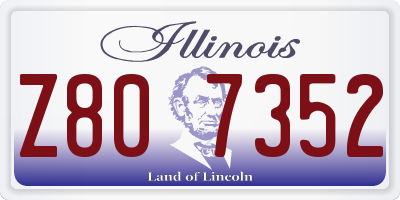 IL license plate Z807352