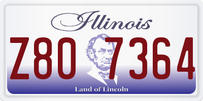 IL license plate Z807364