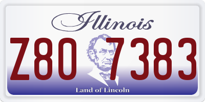 IL license plate Z807383