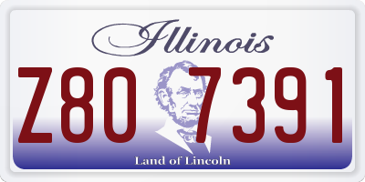 IL license plate Z807391