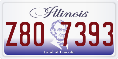IL license plate Z807393
