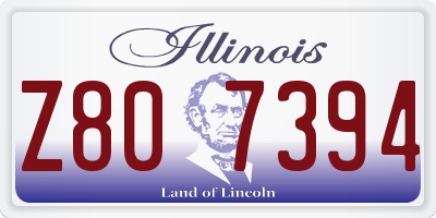IL license plate Z807394
