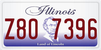 IL license plate Z807396