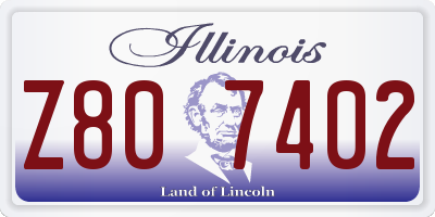 IL license plate Z807402