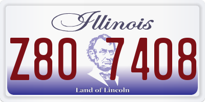 IL license plate Z807408