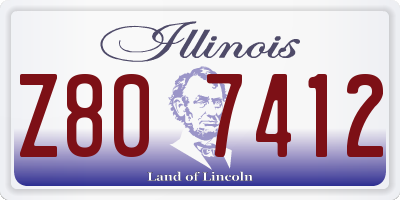 IL license plate Z807412