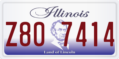 IL license plate Z807414