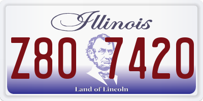 IL license plate Z807420