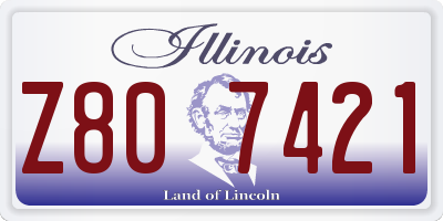 IL license plate Z807421