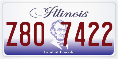 IL license plate Z807422