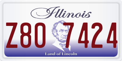 IL license plate Z807424