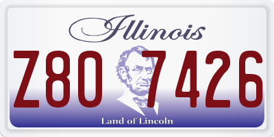 IL license plate Z807426