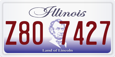 IL license plate Z807427