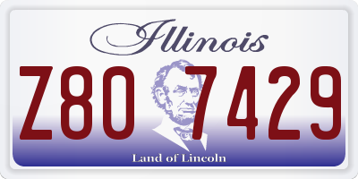 IL license plate Z807429