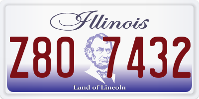 IL license plate Z807432
