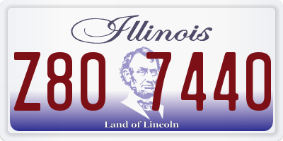 IL license plate Z807440