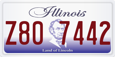 IL license plate Z807442