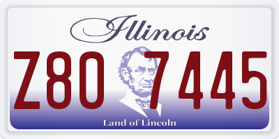 IL license plate Z807445